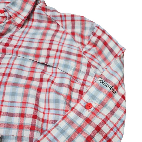 Columbia Omni-Shade UPF 30 Sun Protection Plaid Long Sleeve Shirt hiking 1X - Picture 7 of 12